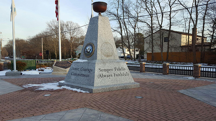 Village of Islandia Offers Reward in Missing USMC Medallion from Veterans Memorial